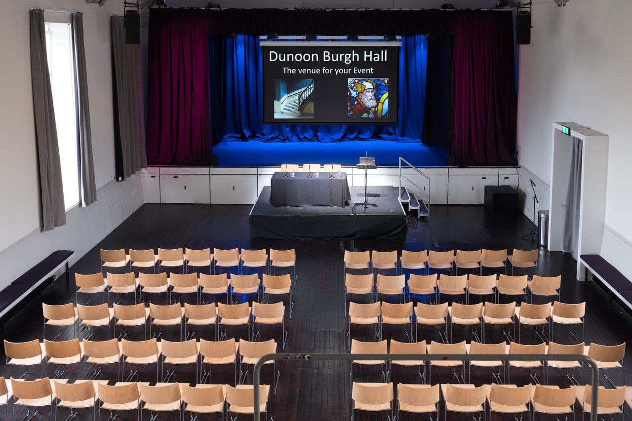 Lecture set-up main hall