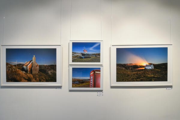 Four images from Dunoon Burgh Hall John Maher Exhibition