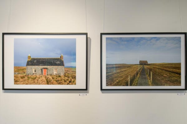 Two images from Dunoon Burgh Hall John Maher Exhibition